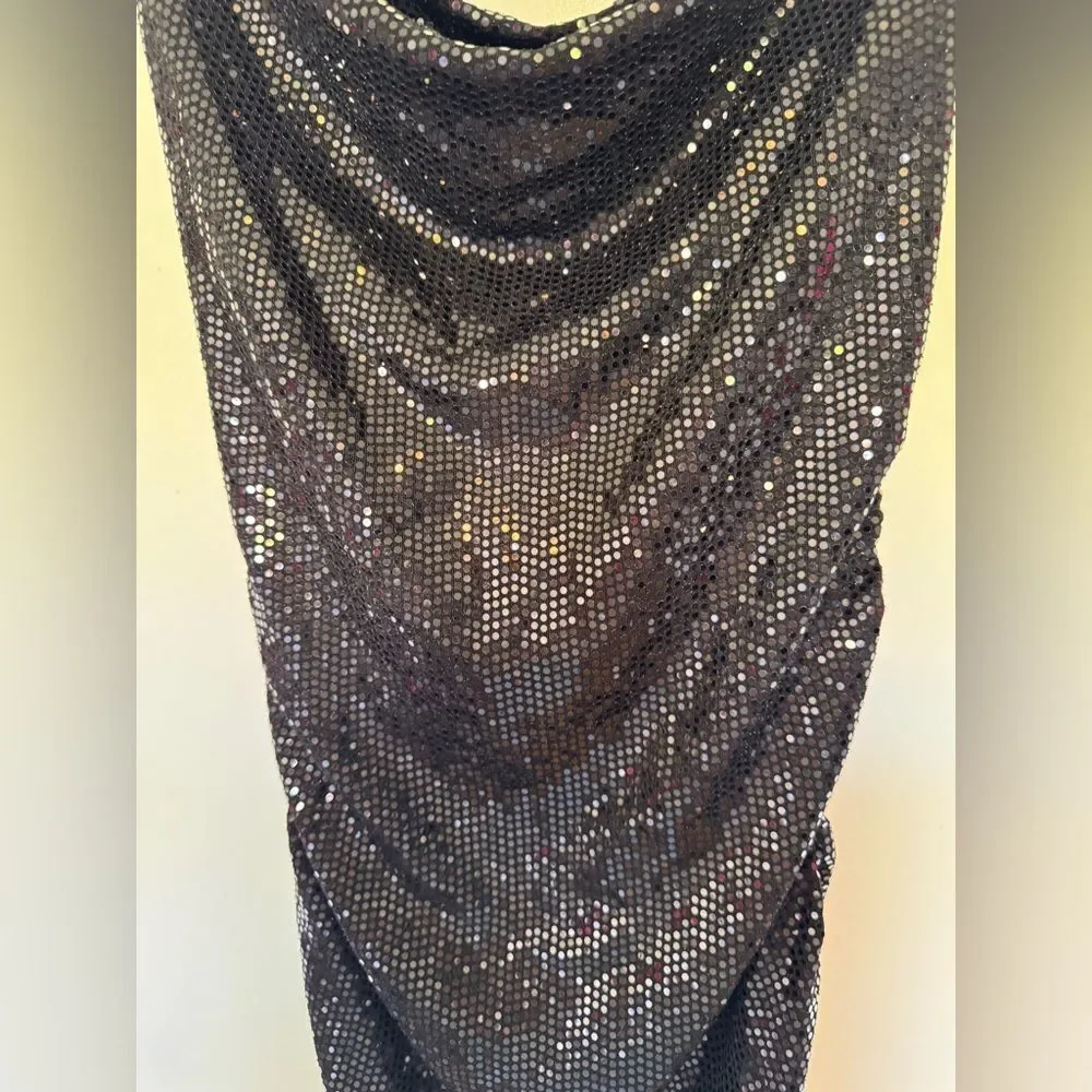 NWT Urban Outfitters Dua Cowl Neck Sequin Mini Dress XS